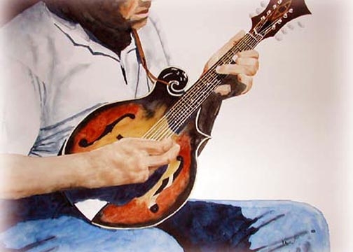 mandolin player by sherman barnes