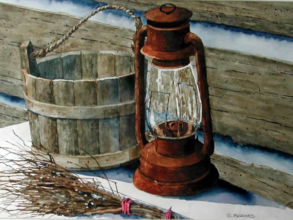 bucket / lamp by sherman barnes