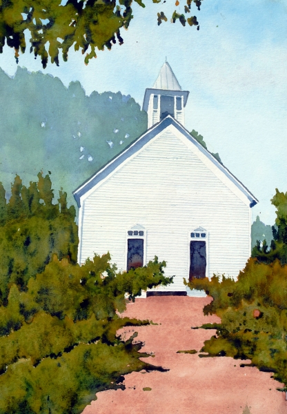 cades cove church 2 by sherman barnes