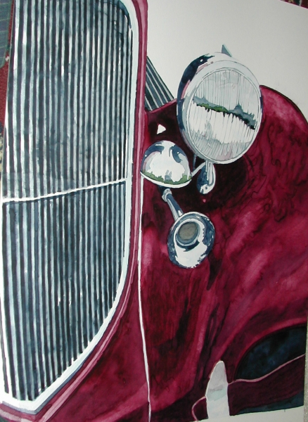 old chevy hot rod by sherman barnes